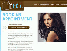 Tablet Screenshot of hdqsalon.com